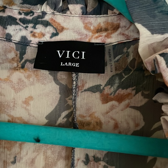 Vici Collection Flowy Maxi Dress Large - Picture 3 of 4